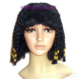 Halloween Egyptian Princess Fake Black Anime COS Wig