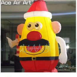 wholesale Customized Lighting Inflatable Santa Claus Style Holiday Hanging Crafts Airblown Christmas Santa Inflatable Xmas Decoration