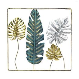 Decorative Figurines Modern Wall Decor Metal Leaves Art Sculpture For Study