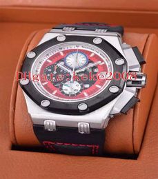 6 Style Selling Top Quality Wristwatches 42mm Offshore 226078 26078IO OO D001VS 01 Leather Bands VK Quartz Chronograph Men Watch W6584074