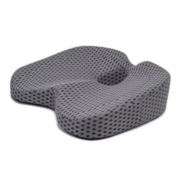Pillow Seat Cushion Pillow Memory Foam Pad Back Pain Relief Contoured Posture Corrector for Car and Wheelchair Office Desk Chair O2C6