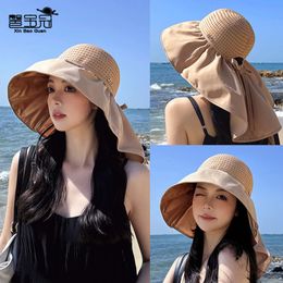 8461 Spring/summer Big Eaves Shawl Hat Children's Outdoor Mountaineering Sunshade and Sunscreen Hat Korean Version Versatile Fisherman Hat