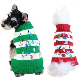 Dog Apparel Turtleneck Sweaters Knit Small Sweater Christmas Pet Doggy Sweatshirt For Dogs Boy Girl Cold Weather Outfit Clothes