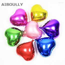 Party Decoration 50pcs 5inch Mini Foil Heart Balloons Birthday Wedding Colourful Supplies Helium Balloon Kids Gifts