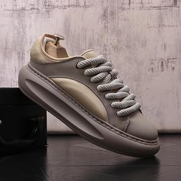 Casual Shoes Men's Leather Sneakers 2024 High Quality For Men Breathable Male Tennis Zapatillas Hombre