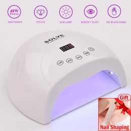 Kits Professional Portable Nail Lamp 48w Uv Led Nail Dryer for Curing Gel Polish with Smart Sensor Manicure Nail Dryer Quick Dry Lamp