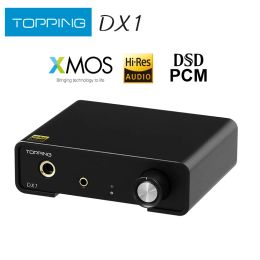 Converter TOPPING DX1 Mini DAC Headphone Amplifier AK4493S XU208 DAC&Headphone Amp Support up to DSD256 PCM384 Decoder