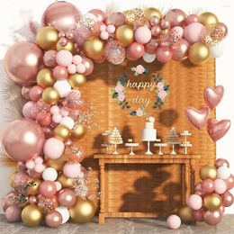 Party Decoration Rose Gold Pink Macaron Balloons Garland Arch Kit Birthday Decor Kids Wedding Supplies Baby Shower Latex Ballon