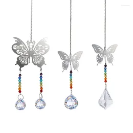 Decorative Figurines Crystal Wind Chime Suncatchers Prism Rain-bow Hanging Pendant For Window Home Garden Wedding Decoration 40JE