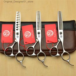 Hair Scissors Professional Barber 6-inch Japanese Stainless Steel Thin Scissor Barber 8/14/18 Teeth Slimming Rate 35% -50% Z2004 Q240426
