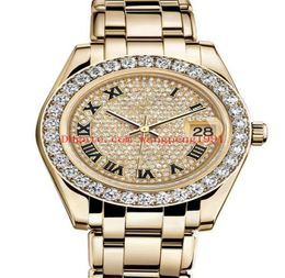 12 styles Ladies Fashion Watch Datejust 81298 36mm Diamond border Roman shell Dial 18K Yellow Gold Mechanical Automatic Women0394920834