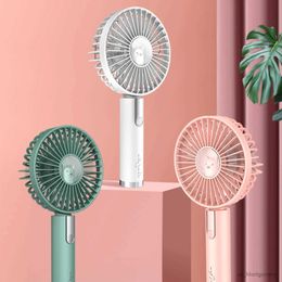 Electric Fans Handheld Fan Rechargeable Mini Portable Fans 3 Speed Mini with Base for Office Home Trip Sports