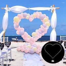 Party Decoration Heart Shaped Balloon Arch Frame Ring Diy Garland Stand Kit Column Base For Outdoors Wedding Anniversary Decor