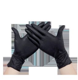 100pcslot Mechanic Gloves Nitrile Powder Gloves Household Cleaning Washing Black Laboratory Nail Art AntiStatic Gloves 20108971477