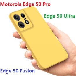 Liquid Silicone For Motorola Edge 50 Pro Moto G04 G04S G54 G64 G14 G84 G34 G24 Ultra 50 Fusion Case Soft Protection Cover
