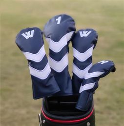 Golf Putter Headcover PU Leather Golf Driver Fairway UT Head Cover Set Many Options222y5964837