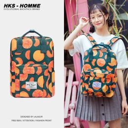 Backpack Women For School Teenagers Girls Stylish Bag Ladies Canvas Fabric Female Bookbag Laptopbag