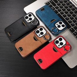 Mobile phone wallet case Ring Holder Credit card case phone bag for iPhone 15 pro max 14 13 12 lyp137