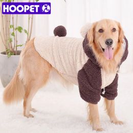 Raincoats HOOPET Pet Big Dogs Autumn and Winter Warm Clothes Bear Costume Two Feet Warm Jacket For Dogs Pet Cosplay Clothes Pet Supplies