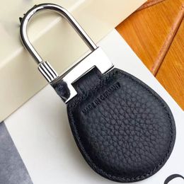 Z76 Cow Leather Steel Material Key Chains With Box For Men High Quality Hot Selling