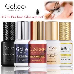 Tools Gollee 0.51S Fast False Lash Adhesives No Odor Eyelash Extensions Glue No Irritation Lash Extension Supplies Makeup Tools