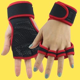 new 1 Pairs Weightlifting Training Gloves for Men Women Fitness Sports Body Building Gymnastics Gym Hand Wrist Palm Protector Gloves