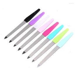 Nail Files 5 Pcs/Set Handle Metal Double Sided Strong Edge Manicure Grooming Beauty Pedicure Foot Care Drop Delivery Ot0Su