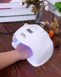 SUN X 54W Nail Dryer Dual UV LED Lamp Gel Polish Curing Light LCD Display Nail Art Tool2599016