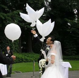 Party Decoration Wedding Helium Inflatable Biodegradable White Balloons For Doves Shaped Bio