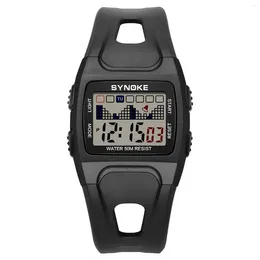 Wristwatches Waterproof Digital Sports Watch - LED Glow Date & Stopwatch Shockproof Square