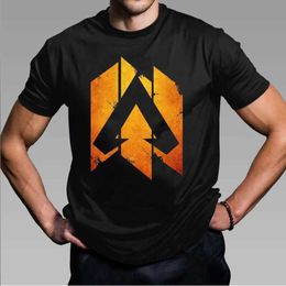 Men's T-Shirts Apex Legends Game Print Short Slve Harajuku Fashion Apex T-shirt Men Women Black Strtwear Cool Cosplay Tshirt Tops T240425