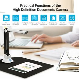 Portable Document scanner a4 10 Mega pixel book scanner documents camera a4 paper files High Definition escaner documentos a3 240416