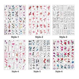 BC75 Tattoo Transfer 30Pcs/set Simulation Waterproof Herb Fake Tatto Temporary Tattoos Stickers Body Stickers 240427