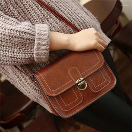 Shoulder Bags Vintage Women Flap Fashion Casual Leather Bag Retro Lady Crossbody Messenger Elegant Envelop Clutch Purse