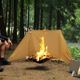 Tents And Shelters Outdoor Windscreen BBQ Flame Retardant Cloth Gas Stove Burner Shelter Camping Campfire Windshield Wind Break Wall