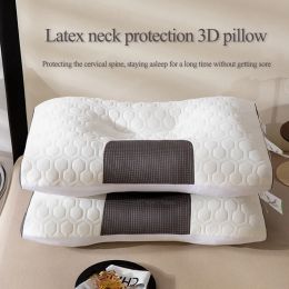 Massager Cervical Orthopedic Neck Pillow To Help Sleep Ergonomic SPA Latex Massage Pillow No collapse Household Pillow Core