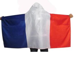 France Flag Cape 09x15m Polyester Printing New French Country National Body Flag Banner 90x150cm for Home Party Sport Activity2367926