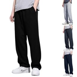 Mens Pants Pocket Mesh Loose Suitable For Casual Straight Bottom Drawstring Jogging Pants Running Exercise Training Basketball 240422