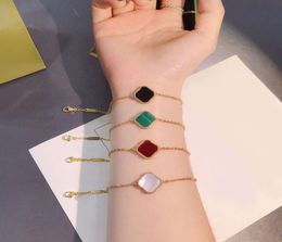 Braccialetti per matrimoni in bracciale elegante braccialetti di braccialetti da donna Mini One Design in pietra trifoglio
