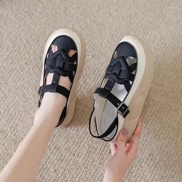 Casual Shoes Sports Sandals Women's Roman Sandal Summer Female Fashion Hollow Breathable Ladies Closed Toe Wedge Woman Sneakers