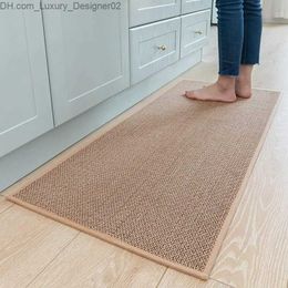 Carpet Kitchen Carpets and Mats Non slip washable absorbent runner carpet kitchen mat in front of sink floor laundry room Q240426