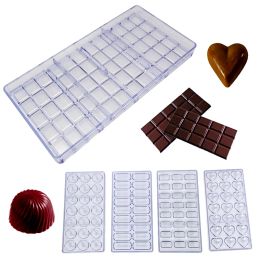 Moulds 3D Chocolate Mold Baking Polycarbonate Chocolate Molds Confectionery Candy Form Mould Baking Pastry Bakery Tools