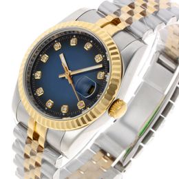 designer luxury watch man diamond watch high quality watch luxury gold watch automatic two tone diamond marking with golden dial clone watch designer watch 36mm