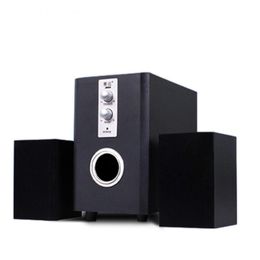 Wood Surround Desktop Multi Media Subwoofer Stereo Heavy Bass PC Computer USB Wooden Speaker Speakers for Smartphone D200 T262b