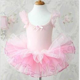 Stage Wear Pink Gymnastics Ballet Leotard For Baby Toddler Girls Tutu Skirt Dance Jumpsuits Clothes Outfit Kids Long Sleeve Dress