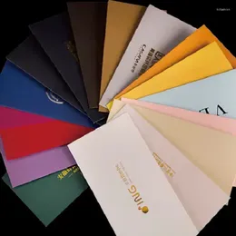 Storage Bags Envelope Customization Logo High-grade Creative Pearl Paper Stamping Custom Printed Invitation Bag Production