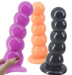 Realistic Dildos Huge Dildo Lifelike Penis Anal 5 beads Balls for Couples Lesbian Adult Game Sex Toys C31575345770