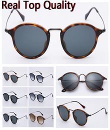 Womens fashion sunglasses round mens sun glasses uv protection lenses Woman design eyeglasses des lunettes de soleil with leather 4128372