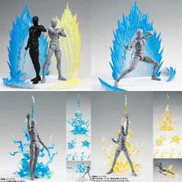 Action Toy Figures Lightning special effects model flame action picture Vigita son Gohan DIY scene decoration boy Christmas gift toyL2403