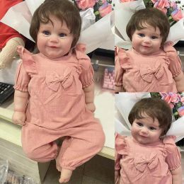 Dolls 50CM/60CM Two Size Version Reborn Doll Cute Maddie with Rooted hair Toddler Popular Soft Cuddle Body High Quality Doll